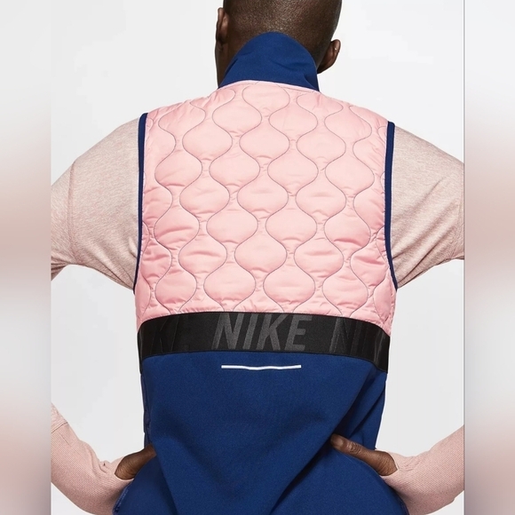 Women’s Nike Aerolayer  Running Vest Void/Atmosphere Grey Size S - Picture 4 of 16